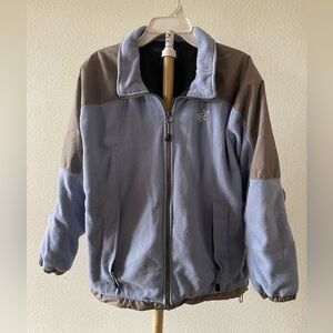 Light Lavender and Grey Women's Fleece Jacket